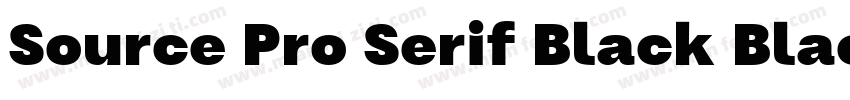 Source Pro Serif Black Black字体转换
